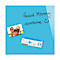 Glasmagnettafel Be!Board, magnethaftend, m. Magneten, B 450 x H 450 mm, blau