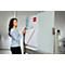 Glastafel Nobo Diamond, fahrbar, magnethaftend, Arbeitsfläche 1200 x 900 mm