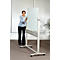 Glastafel Nobo Diamond, fahrbar, magnethaftend, Arbeitsfläche 1200 x 900 mm