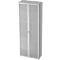 Glastürenschrank TOPAS LINE, 6 Ordnerhöhen, B 800 mm, lichtgrau