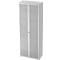 Glastürenschrank TOPAS LINE, 6 Ordnerhöhen, B 800 mm, weiß