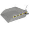 Godet pour chariot élévateur Bauer BSI 50, déverrouillage par câble, L 1810 × l 1330 × H 710 mm, 0,5 m³, jusqu'à 750 kg, acier peint, gris souris