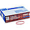 Caja de gomas elásticas con una goma delante. Impresiones: Gomas elásticas, 1000g.