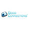 Logo von Good Connections mit blauem Symbol aus vier Pfeilen und dem Schriftzug.