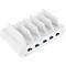 Good Connections draadloze lader, Qi-enabled, vermogen 15 W, voor USB desktop snellaadstation met 110 W, aansluiting aan linkerzijde, wit
