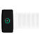 Good Connections draadloze lader, Qi-enabled, vermogen 15 W, voor USB desktop snellaadstation met 110 W, aansluiting aan linkerzijde, wit