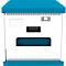 Good Connections GEMMA T16C oplaadkast voor notebooks, om te bouwen tot oplaadwagen, voor 16 apparaten, USB-C met 18 W per poort, afsluitbaar, wit-blauw