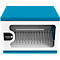 Good Connections GEMMA T16C oplaadkast voor notebooks, om te bouwen tot oplaadwagen, voor 16 apparaten, USB-C met 18 W per poort, afsluitbaar, wit-blauw