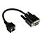 Adapterkabel mit einer schwarzen RJ45-Buchse an einem Ende und einem blauen 9-poligen D-Sub-Stecker am anderen.