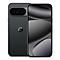 Ein schwarzes Smartphone mit zwei Ansichten: Rückseite mit Kamera-Modul, Vorderseite mit Bildschirm.