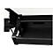 Goulotte de câbles Standard, pour bureau à hauteur ajustable à partir de l. 1400 mm, rabattable, noir