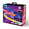 Produktverpackung der Govee Strip Light S mit einem bunten Lichtband. Aufgedruckt sind Logos und Angaben zu Funktionen.
