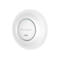 WeiÃŸer WLAN-Access-Point mit GRANDSTREAM-Logo und Wi-Fi-Symbol, kreisfÃ¶rmig.