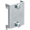 Grondplaat WFI, voor montage van geperforeerde platen met gatmaat 9 x 9 mm &amp; gatafstand 38 mm, B 34 x H 40 mm, staal, 5 stuks