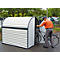 Guardabicis BikeBox, estructura de chapa de acero