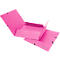 Gummibandmappe Biella, DIN A4, bis 200 Blatt, L 318 x B 242 x H 5 mm, Karton, rosa, 5 Stück 