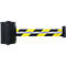 Gurtband RS-GUIDESYSTEMS GLW700, Wandmontage, inkl. Reflexionsstreifen, L 7000 mm, Gehäuse B 105 x T 113 x H 175 mm, gelb/schwarz