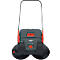 Gray sweeper with red button and black handle. Text "starmix 497".