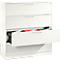 Hängeregistraturschrank ASISTO C 3000, 4 Schubladen, 3-bahnig, B 1200 mm, weiß/weiß