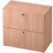 Hängeregistraturschrank TOPAS LINE, 2 Ordnerhöhen, mit Vollauszug, Nußbaum-Dekor/Nußbaum-Dekor