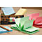 Haftnotizen, B 75 x H 75 mm, Z-Faltung, Recyclingpapier, farblich sortiert, jeweils 100 Blatt, 12 Blöcke