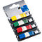 Haftnotizen INFO FLAGS, Z-Faltung, beschreibbar, selbstklebend, ablösbar, lösungsmittelfrei, 144 Blatt mit Spender, B 43 x H 12,5 mm, farbsortiert