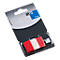 Haftnotizen INFO FLAGS, Z-Faltung, beschreibbar, selbstklebend, ablösbar, lösungsmittelfrei, 50 Blatt mit Spender, B 43 x H 25 mm, rot-transparent