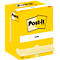 Haftnotizen Post-It 657, 12 Blöcke, 100 Blatt je Block, 76 x 102 mm, PEFC-zertifiziert, gelb
