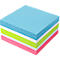 Haftnotizwürfel, L 75 x B 75 mm, 400 Blatt, Farbmix: Brilliantblau
