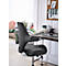 HÅG Capisco 8106 siège de bureau, réglable en hauteur et en profondeur, piétement aluminium, roulettes en dur, mousse, gris foncé/blanc