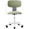 HÅG Tion 2140 Bürostuhl, HÅG inBalance®, höhenverstellbar 408 - 542 mm, neigbar, gepolsterter Sitz, Universalrollen, graugrün/weiss, mit Armlehnen