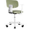 HÅG Tion 2140 Bürostuhl, HÅG inBalance®, höhenverstellbar 408 - 542 mm, neigbar, gepolsterter Sitz, Universalrollen, graugrün/weiss, mit Armlehnen