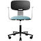 HÅG Tion 2140 Bürostuhl, HÅG inBalance®, höhenverstellbar 408 - 542 mm, neigbar, gepolsterter Sitz, Universalrollen, hellblau/schwarz, mit Armlehnen