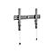 HAGOR BL Superslim Tilt 600 - Befestigungskit (Wandmontage) - für Flachbildschirm - verriegelbar - Schwarz - Bildschirmgröße: 140-191 cm (55'-75')