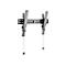 HAGOR BL Superslim Tilt 600 - Befestigungskit (Wandmontage) - für Flachbildschirm - verriegelbar - Schwarz - Bildschirmgröße: 140-191 cm (55'-75')