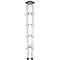 Hailo Alu-Sicherheits-Doppelstufenleiter D60 StandardLine, 2 x 5 Stufen, Rutschschutz, Soft-Grip-Sohle, bis 150 kg, EN 131, aluminium