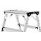 Hailo Alu-Sicherheits-Doppelstufenleiter D60 StandardLine, 2 x 5 Stufen, Rutschschutz, Soft-Grip-Sohle, bis 150 kg, EN 131, aluminium