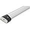 Hailo Alu-Sicherheits-Doppelstufenleiter D60 StandardLine, 2 x 7 Stufen, Rutschschutz, Soft-Grip-Sohle, bis 150 kg, EN 131, aluminium
