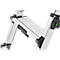 HAILO aluminium dubbele telescopische ladder D100, 2 x 4 - 2 x 6 treden, veiligheidsspreider, kunststof voeten, tot 287 cm werkhoogte, tot 150 kg