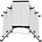 Hailo D60 StandardLine trap, 2 x 3 treden, tot 150 kg, opvouwbaar, antislipvoeten, aluminium &amp; kunststof, B 440 mm