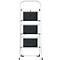 Hailo K70 StandardLine opvouwbare treden, 3 treden, werkhoogte 2,70 m, veiligheidsbeugel &amp; opvouwbare veiligheidspal, tot 150 kg, aluminium, zilver