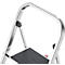 Hailo K70 StandardLine opvouwbare treden, 3 treden, werkhoogte 2,70 m, veiligheidsbeugel &amp; opvouwbare veiligheidspal, tot 150 kg, aluminium, zilver
