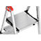 HAILO TL100 Alu-Teleskopleiter Topline, 3 - 5 Stufen, bis 309 cm, rutschfest, mit Ablageschale, bis 150 kg