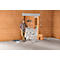 HAILO TL100 Alu-Teleskopleiter Topline, 3 - 5 Stufen, bis 309 cm, rutschfest, mit Ablageschale, bis 150 kg