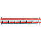 Hakenrek, voor 7 sleutels, rood