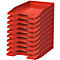 HAN Ablagekorb, DIN C4, Kunststoff, 10 Stück, rot
