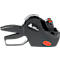 Black Avery Dennison price labeler. Details like red button and Avery Dennison logo are visible.