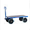 Handtrekwagen, zonder boorden, 1200 x 800 mm, massief rubber