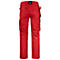 Handwerker Bundhose Jobman 2322 PRACTICAL, mit Kniepolster- & Holstertaschen, rot I schwarz, Gr.24