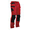 Handwerker Bundhose Jobman 2322 PRACTICAL, mit Kniepolster- & Holstertaschen, rot I schwarz, Gr.44